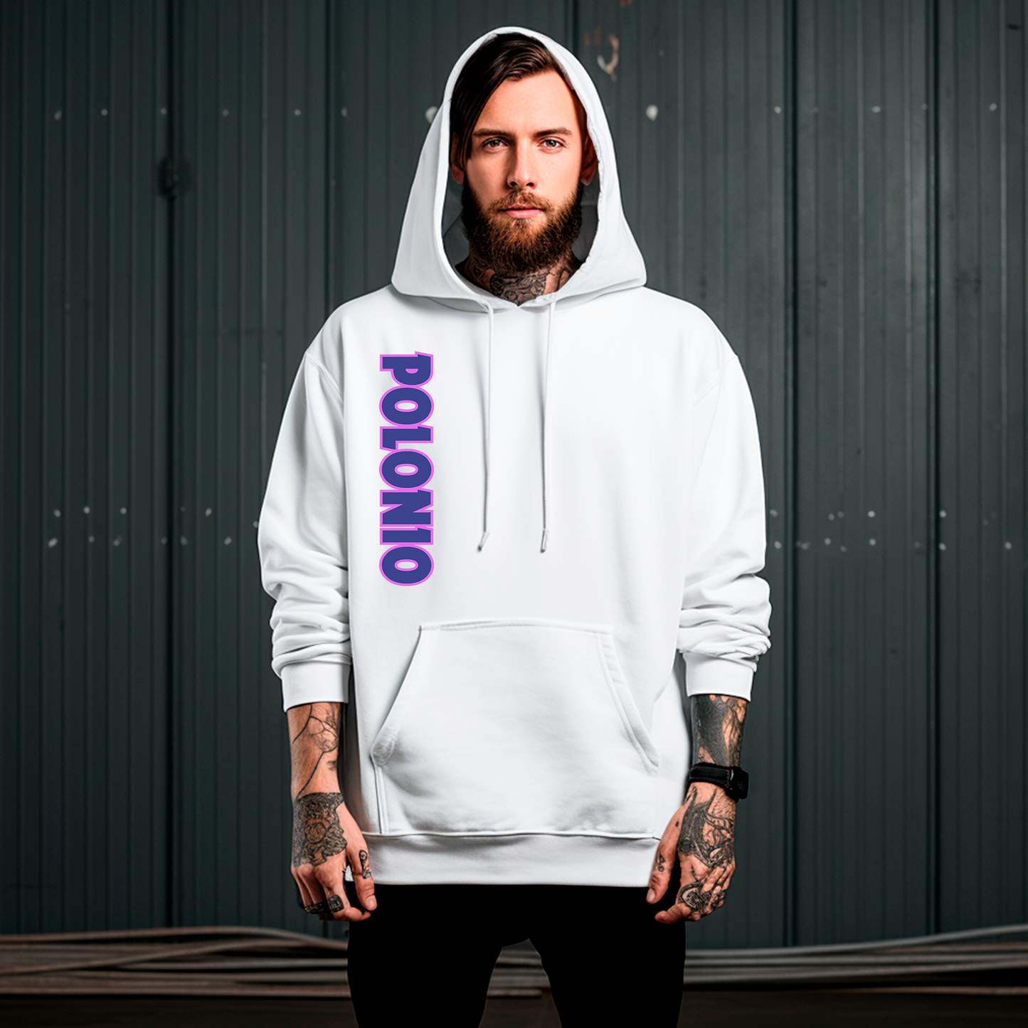 Hoddie -White Polonio