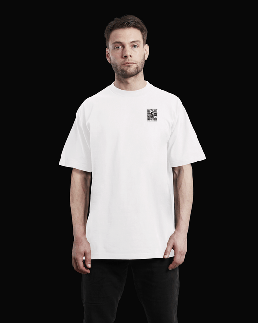 Playera Oversize -white- Difficult Does not mean impossible